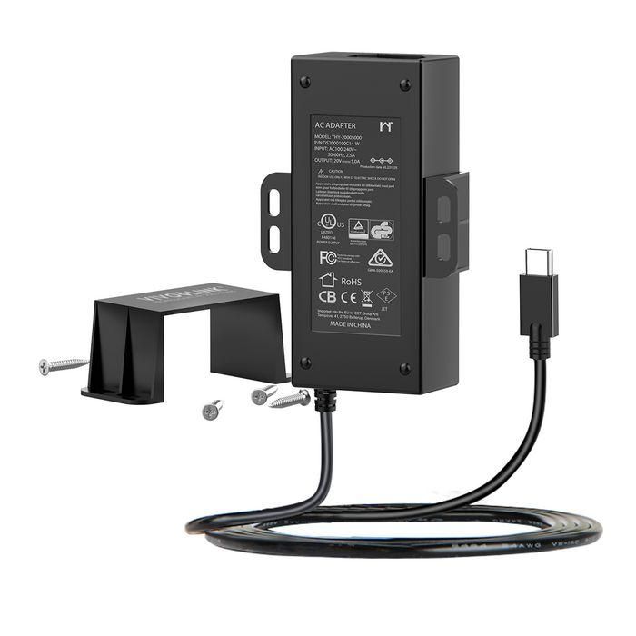 Vivolink USB-C 100W PD power adapter inc. EU and UK power cable Vivolink USB-C 100W PD power adapter inc. EU and UK power cable