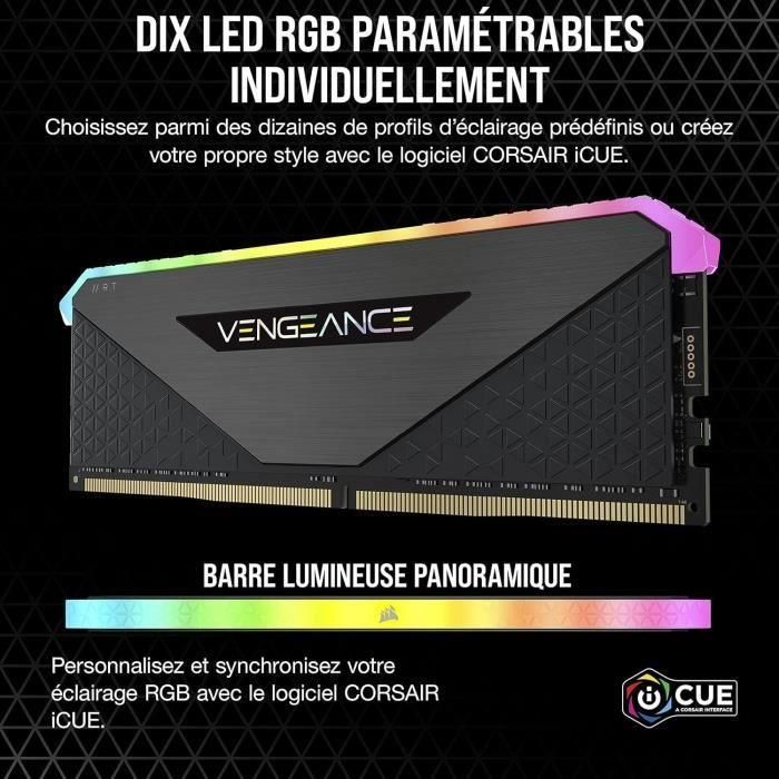 Corsair CMN32GX4M2Z3600C16 Vengeance Kit Memoria RAM DDR4 32GB (2x16GB) 3600MHz CL16 de alto rendimiento para AMD Ryzen 3 Corsair CMN32GX4M2Z3600C16 Vengeance Kit Memoria RAM DDR4 32GB (2x16GB) 3600MHz CL16 de alto rendimiento para AMD Ryzen 3