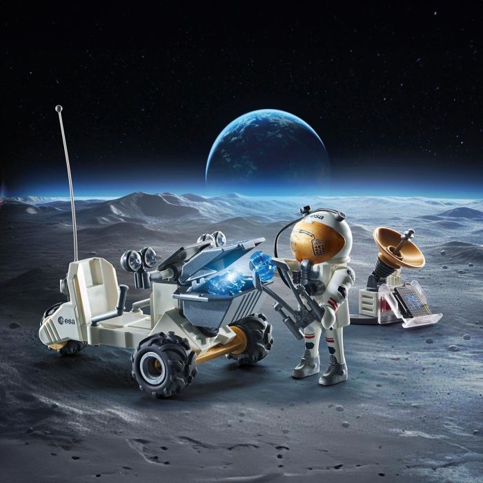 Playmobil Starter Pack Misión Espacial 71734 Juguete Astronauta Explora Luna Vehículo Intergaláctico +4 Años 3