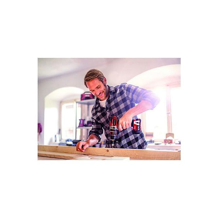 Einhell TP-CD 18/50 Li-i BL - Taladro Percutor Atornillador a Batería 18V, Sin Escobillas (Brushless), 50 Nm, 2 Baterías 2Ah Incluidas, Color Negro y Rojo 2