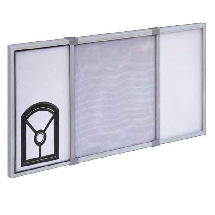 Irs Mosquitera Extensible con Gatera para Ventana y Puerta, 2 Piezas, Blanco, Marco Aluminio y Malla Fibra de Vidrio, 70 x 50 cm Extensible hasta 132 x 92 cm Irs Mosquitera Extensible con Gatera para Ventana y Puerta, 2 Piezas, Blanco, Marco Aluminio y Malla Fibra de Vidrio, 70 x 50 cm Extensible hasta 132 x 92 cm