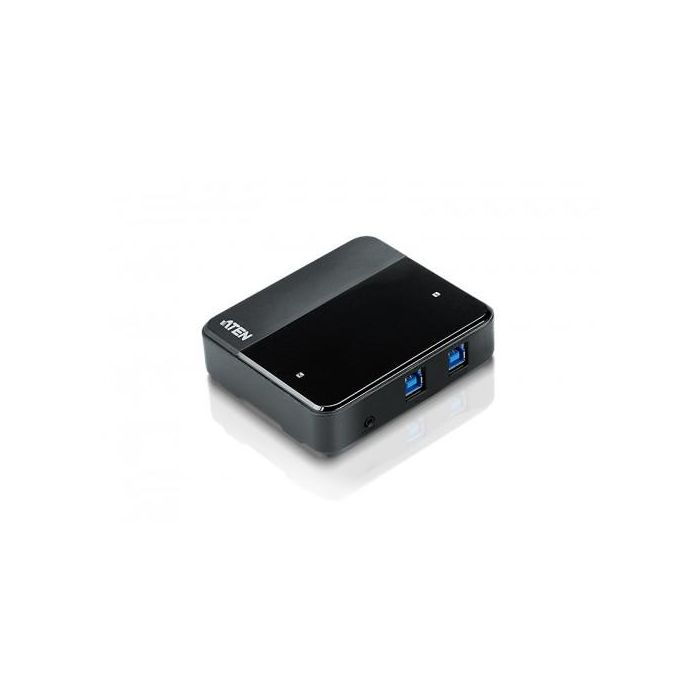 Aten US234 Hub USB 3.2 Gen 1 Type-B y Type-A, 5000 Mbit/s, Negro