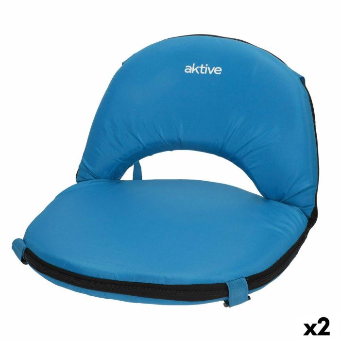 Asiento Aktive Azul 41 x 33 x 40 cm Plegable (2 Unidades) Asiento Aktive Azul 41 x 33 x 40 cm Plegable (2 Unidades)