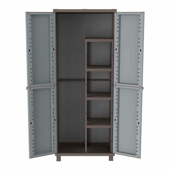 Armario Escobero Terry Jrattan 368 Gris 68 x 37,5 x 170 cm Plástico 4 Estantes 2