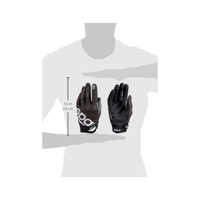 Sparco Guantes Meca 3 S002093NR3L Talla L Negro 4 Sparco Guantes Meca 3 S002093NR3L Talla L Negro 4