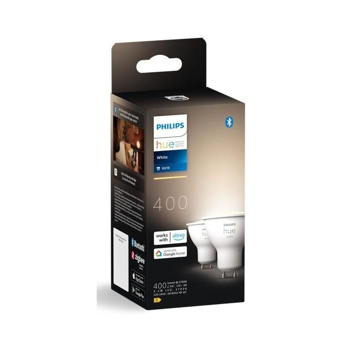 Philips Hue White GU10 Doppelpack 2x400lm 2