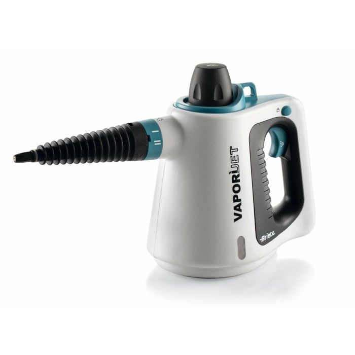 Ariete 4137 Pistola de Vapor con 8 Accesorios, Botón de Bloqueo y Tapa de Seguridad para Limpieza Profunda