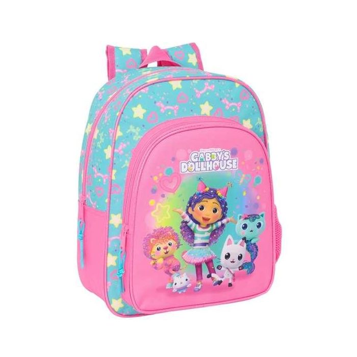 Safta Mochila Infantil Adaptable a Carro Gabby's Dollhouse "Confetti" 26x34x11 cm