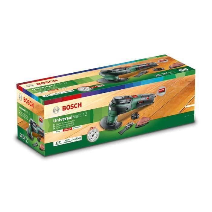 BOSCH UniversalMulti 12 Herramienta multifunción - Herramienta única - 12V 2.5 Ah 2