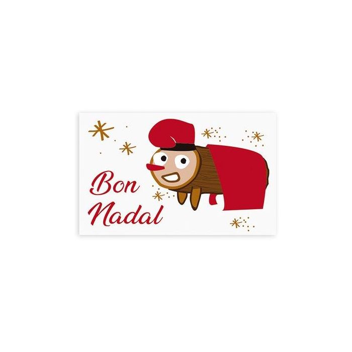 Etiquetes Regal Catalan Adh. Rotllo 250 Uds. Rectangular 30X50 Nadal Bon Nadal Caga Tio