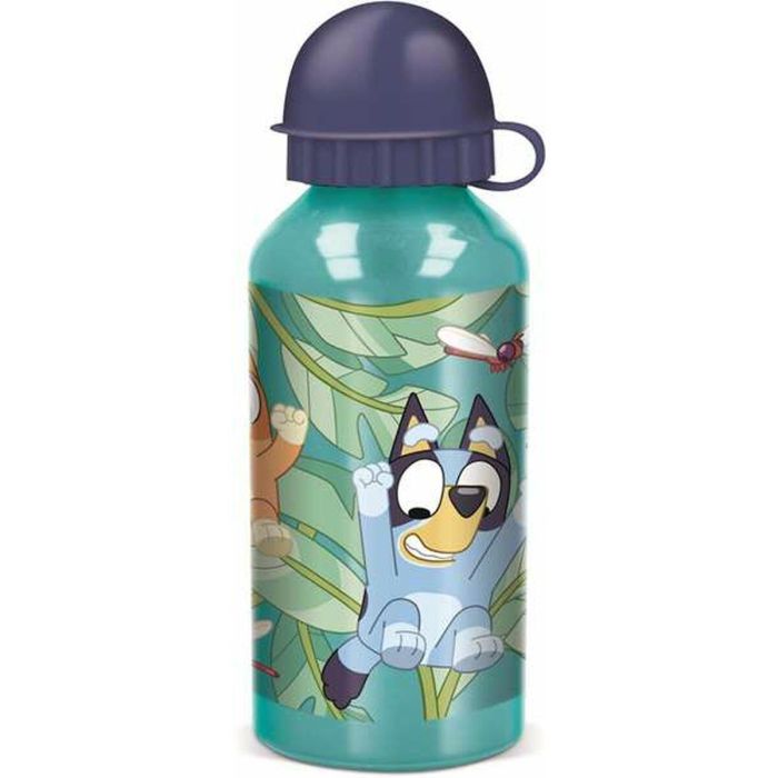 Stor Bluey Botella de Aluminio 400 ml para Niños, Reutilizable, Edad Mínima +4 Años Stor Bluey Botella de Aluminio 400 ml para Niños, Reutilizable, Edad Mínima +4 Años