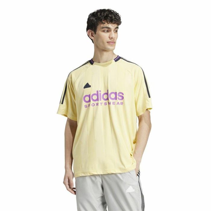 Camiseta de Manga Corta Hombre Adidas House Of Tiro Jacquard Amarillo 4