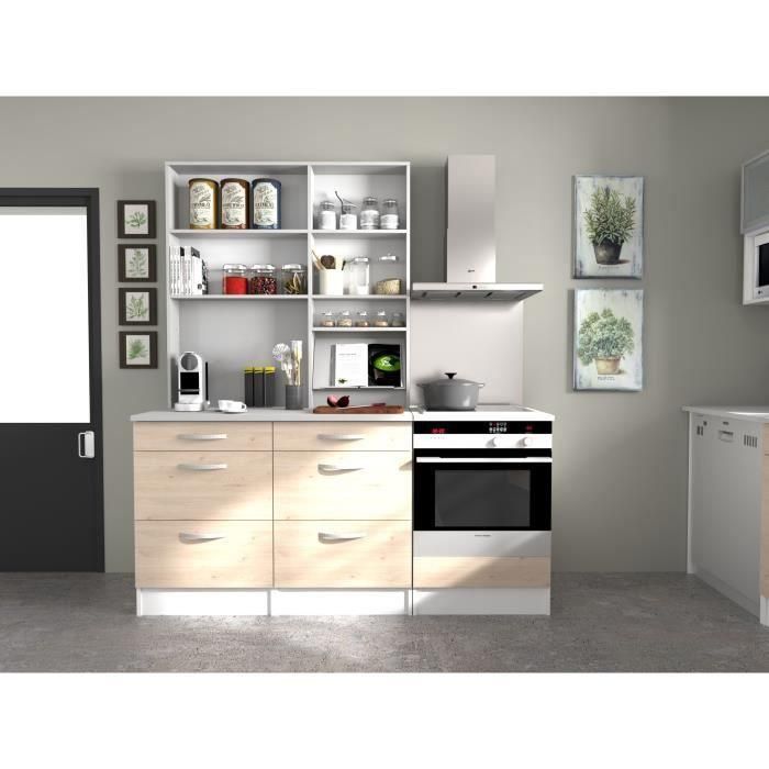 Oslo High Gabinet 2 puertas - Decoración Chene Jackson - L 80 x D 36 x H 58 cm 5 Oslo High Gabinet 2 puertas - Decoración Chene Jackson - L 80 x D 36 x H 58 cm 5