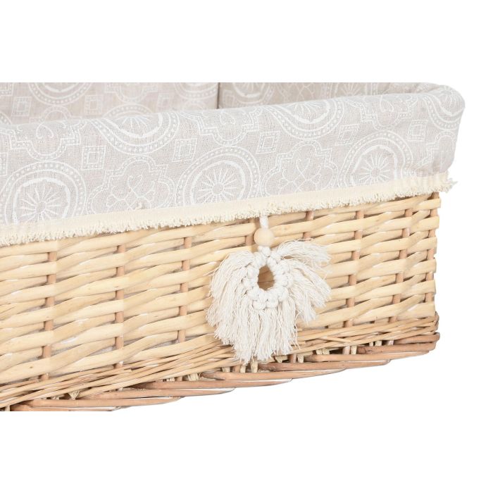 Cesta Boho DKD Home Decor Natural 38 x 22 x 48 cm Set de 5 (2 Unidades) 1