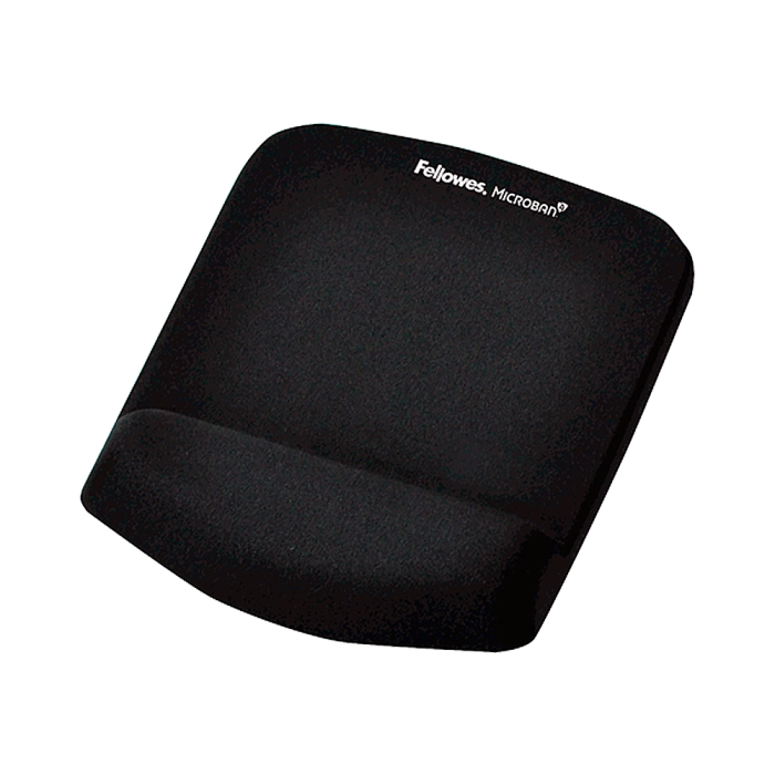 Fellowes Alfombrilla con Reposamuñecas Negro de Gel y Espuma de Alta Densidad - Protección Antibacterias 1