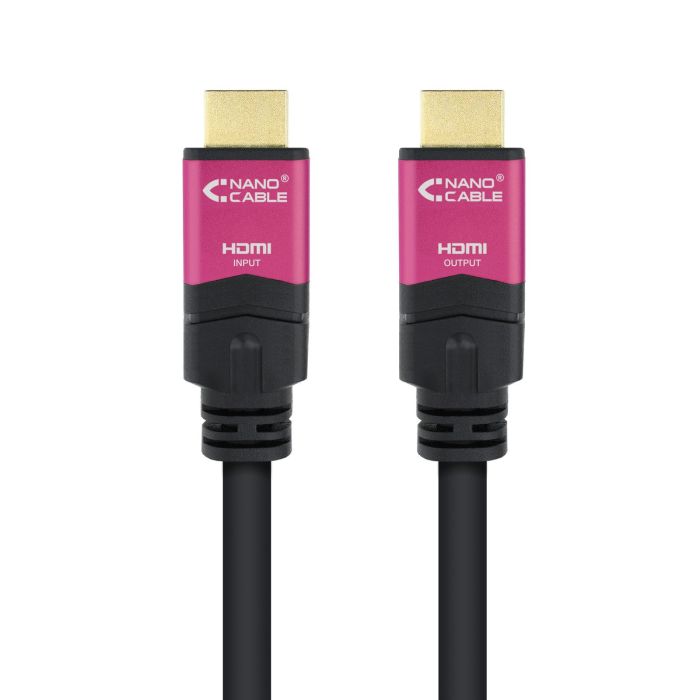 Nanocable Cable HDMI 2.0 4K 25M 18Gbps, Negro, Compatible con HDR, ARC, 3D, 32 Canales de Audio 1 Nanocable Cable HDMI 2.0 4K 25M 18Gbps, Negro, Compatible con HDR, ARC, 3D, 32 Canales de Audio 1