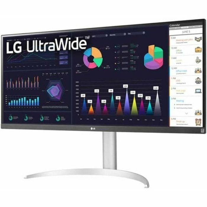 Monitor Profesional Ultrapanorámico LG UltraWide 34WQ650-W 34"/ WFHD/ Multimedia/ Regulable en Altura/ Plata y Blanco 6