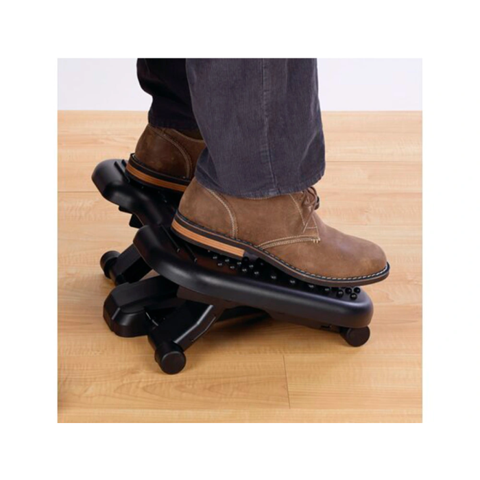 Kensington Reposapiés Solemassage para Ejercicio, Ajustable en 5 Alturas, con Masaje, Negro 4