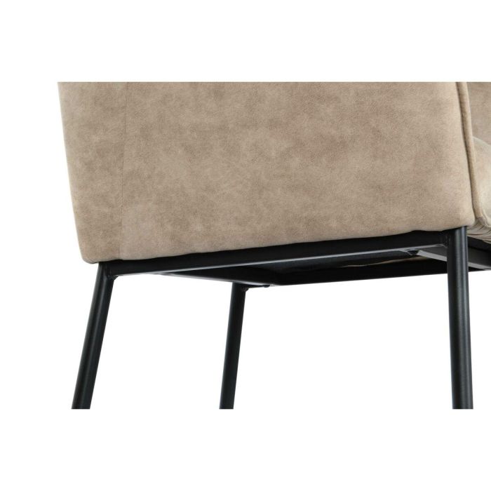 Taburete Loft DKD Home Decor Beige Negro 60 x 107 x 59 cm 4 Taburete Loft DKD Home Decor Beige Negro 60 x 107 x 59 cm 4