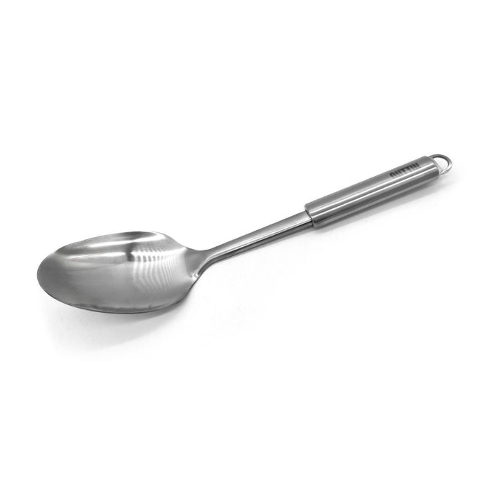 Cuchara de acero inoxidable Silver 33 cm Quttin (24 Unidades) 2 Cuchara de acero inoxidable Silver 33 cm Quttin (24 Unidades) 2