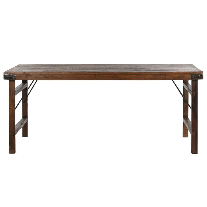 Mesa Plegable Home ESPRIT Natural Madera Reciclada 182 x 90 x 76 cm 1