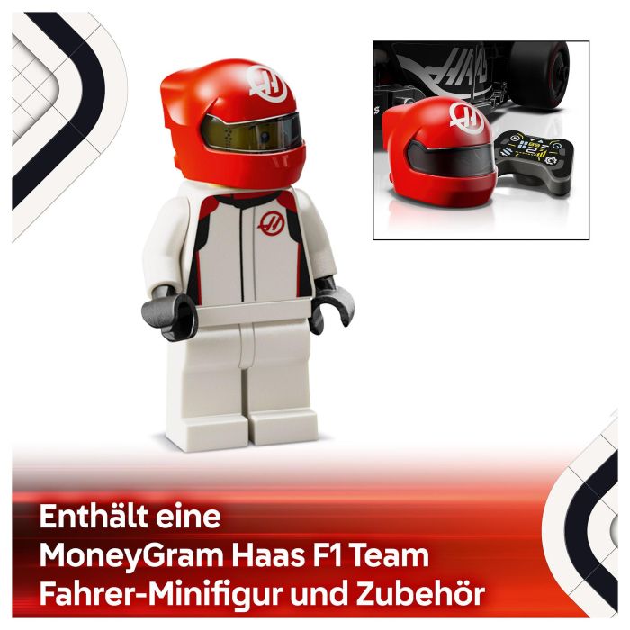 LEGO Speed Champions MoneyGram Haas F1 Team VF-24 Coche de Carreras, Juego de Construcción, 242 Piezas, 10+ Años 21