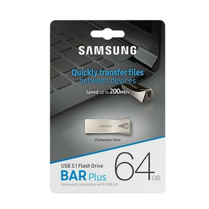 Memoria USB 3.1 Samsung Bar Plus Plateado 3