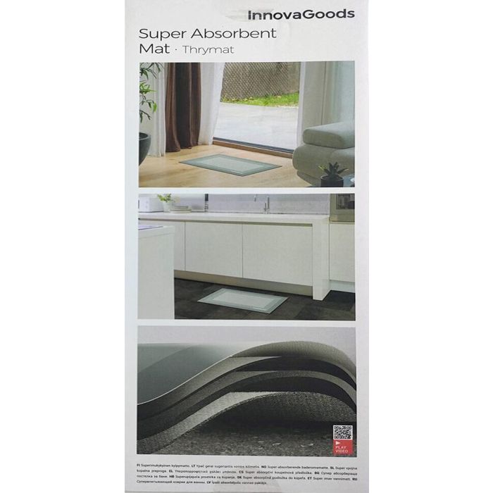Alfombrilla de Baño Superabsorbente Thrymat InnovaGoods 12 Alfombrilla de Baño Superabsorbente Thrymat InnovaGoods 12