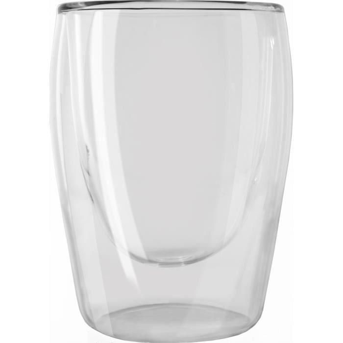 Melitta Juego de 2 Vasos de Doble Pared 80 ml para Café Espresso, Borosilicato Transparente, Mantiene Temperatura, Apto Lavavajillas 2
