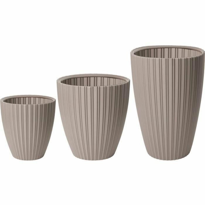 Maceta - Garden ID - Fancy - 40 x 58 cm - Para jardín, balcones o interiores - Taupe 2