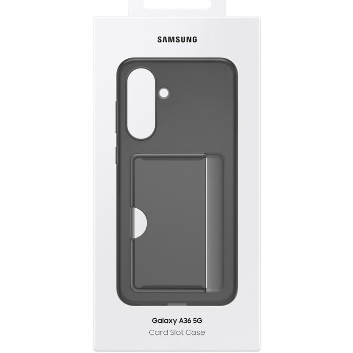 Samsung Carcasa trasera con tarjetero para Galaxy A36 5G, color negro 6