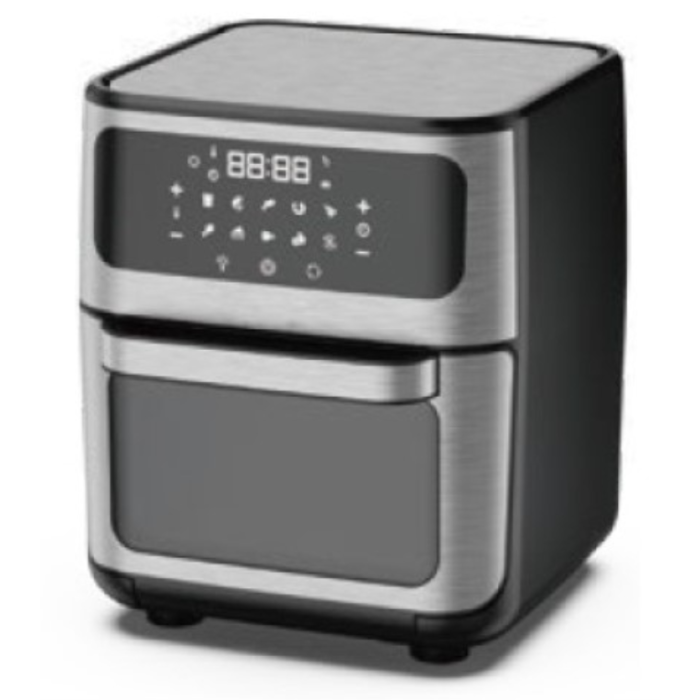 SILVER Lisboa IP009 Sencillo 12 L Independiente 1800 W Freidora de aire caliente Negro, Acero inoxidable SILVER Lisboa IP009 Sencillo 12 L Independiente 1800 W Freidora de aire caliente Negro, Acero inoxidable