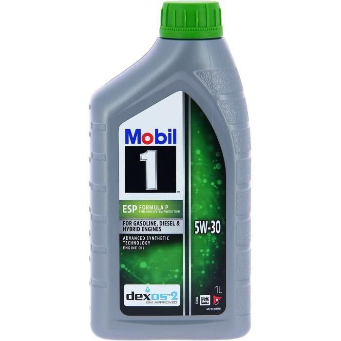 Bidón de aceite de motor - MOBIL1 - 5W30 ESP Formula P - 1 L - 4 estaciones