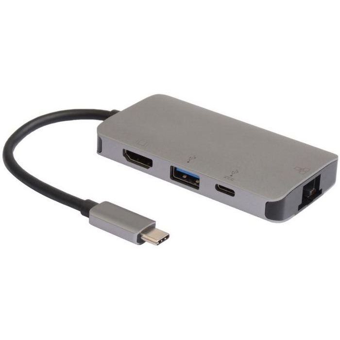 MicroConnect Premium Hub USB-C to USB 3.2 Gen 1 A, RJ45, HDMI, USB-C MicroConnect Premium Hub USB-C to USB 3.2 Gen 1 A, RJ45, HDMI, USB-C