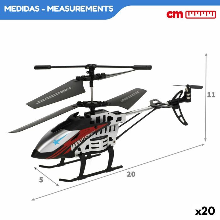 Helicóptero con Radiocontrol Colorbaby (2 Unidades) 9 Helicóptero con Radiocontrol Colorbaby (2 Unidades) 9