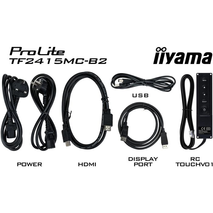 IIYAMA TF2415MC-B2 Monitor Táctil 23.8" (60.5cm) 16:9 M-Touch HDMI+DP 3 IIYAMA TF2415MC-B2 Monitor Táctil 23.8" (60.5cm) 16:9 M-Touch HDMI+DP 3