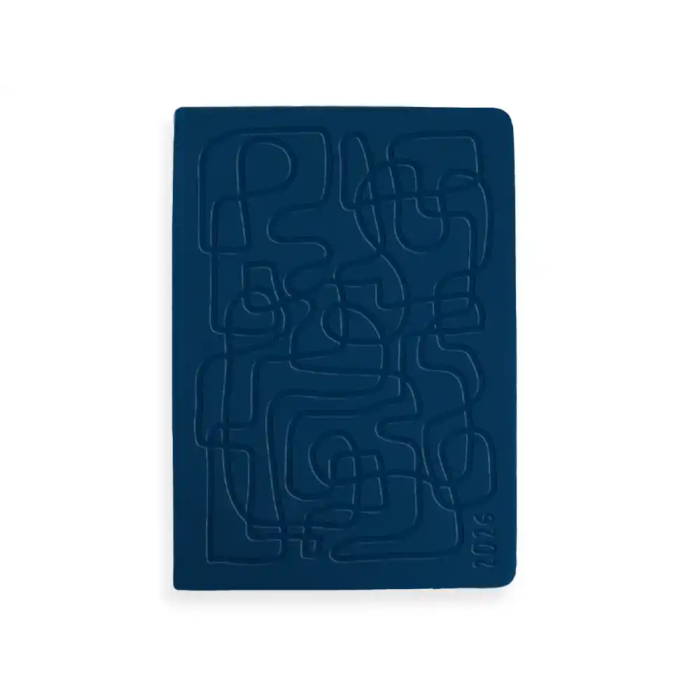 Liderpapel Agenda 2026 Icaria Día Página A5 Encuadernada Azul Oscuro Papel 70gr Fsc 1