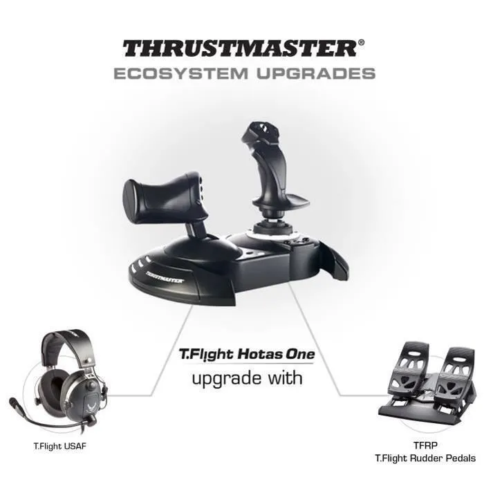 Thrustmaster T.Flight Hotas ONE Simulador de Vuelo para PC y Xbox One, Color Negro
