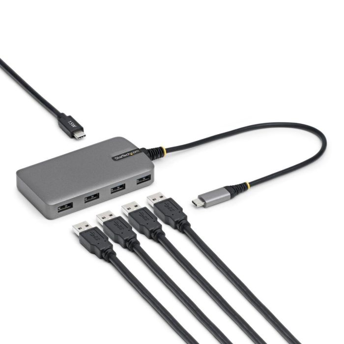 Hub USB Startech 5G4AC-USB-C-HUB Gris 5 Hub USB Startech 5G4AC-USB-C-HUB Gris 5