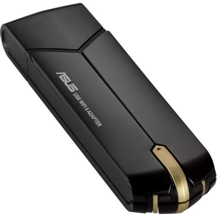 ASUS USB-AX56 Adaptador Wi-Fi Inalámbrico USB 3.0, Doble Banda, Wi-Fi 6 AX, 1775 Mbps, Negro/Oro 2
