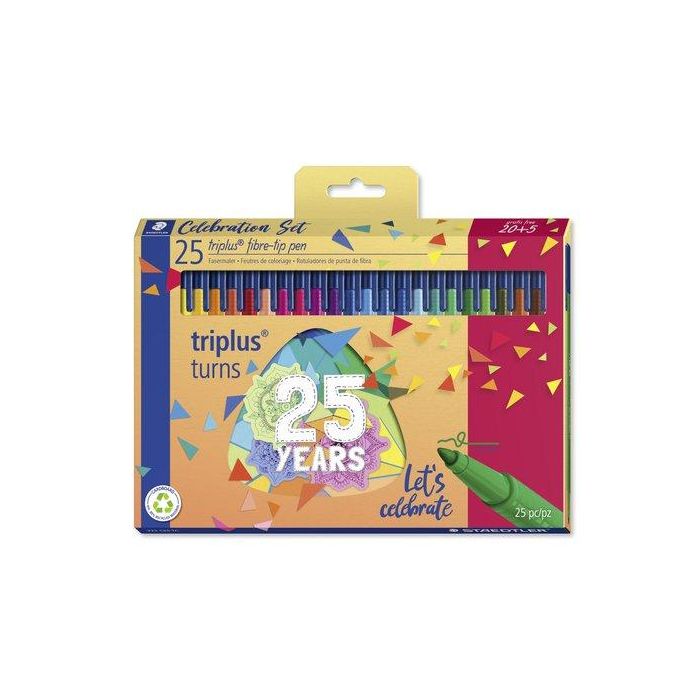 Rotulador Fibra Staedtler 323 Triplus Color Estuche De 25