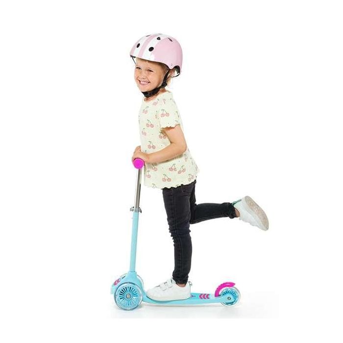 Patinete maxi scooter rosa 3 ruedas con luces 56 cm 1 Patinete maxi scooter rosa 3 ruedas con luces 56 cm 1
