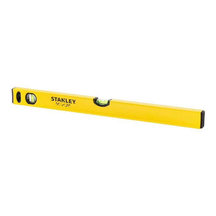 Stanley STHT1-43102 Nivel Tubular Manual Classic 400mm de Plástico Resistente Negro, para Nivelación Precisa