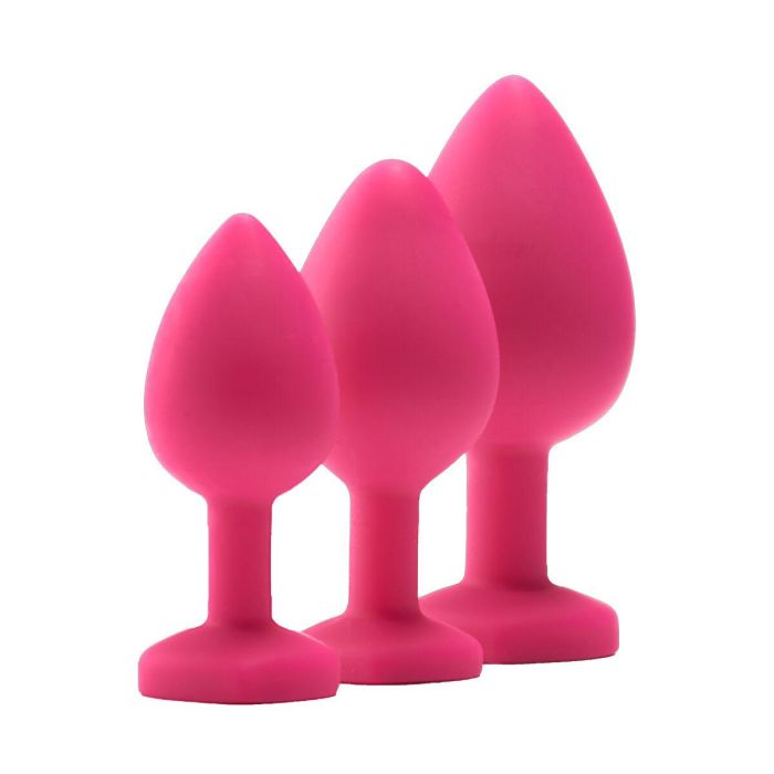 Plug Anal Dream Toys Flirts Rosa 3 Piezas 10