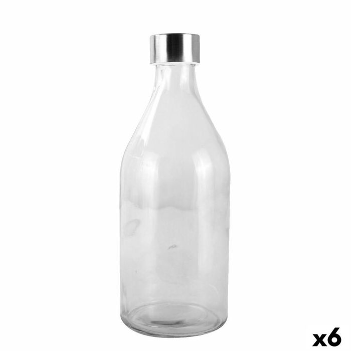 Botella de Cristal La Mediterránea Metal Vidrio 1 L (6 Unidades) Botella de Cristal La Mediterránea Metal Vidrio 1 L (6 Unidades)