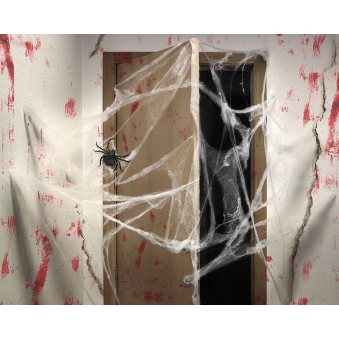 Pack Decoración Halloween Telaraña Araña Grande 2