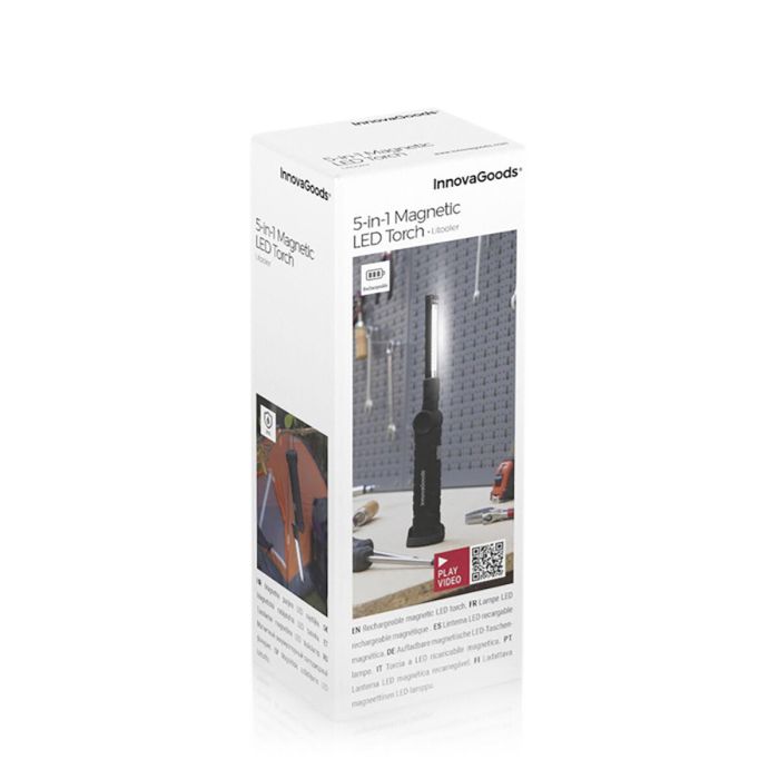 Linterna LED Recargable Magnética 5 en 1 Litooler InnovaGoods 1 Linterna LED Recargable Magnética 5 en 1 Litooler InnovaGoods 1