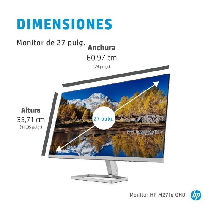 Monitor Gaming HP M27fq Quad HD 27" 18 Monitor Gaming HP M27fq Quad HD 27" 18