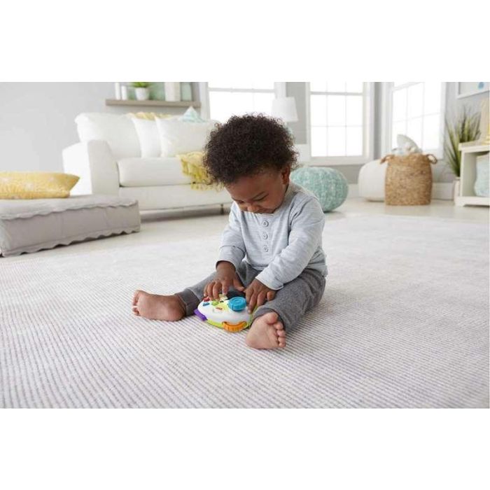 Fisher-Price Hhx11 Mando de Consola Ríe y Aprende: Juguete Educativo para Bebés +6 Meses, Desarrolla Motricidad y Coordinación 4