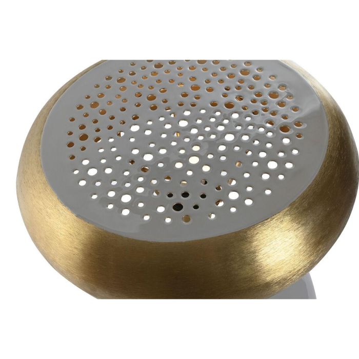 DKD Home Decor Lámpara de Sobremesa Diseño Moderno de Metal Gris y Dorado, E27 LED 4W, 36x36x37.5 cm 5 DKD Home Decor Lámpara de Sobremesa Diseño Moderno de Metal Gris y Dorado, E27 LED 4W, 36x36x37.5 cm 5